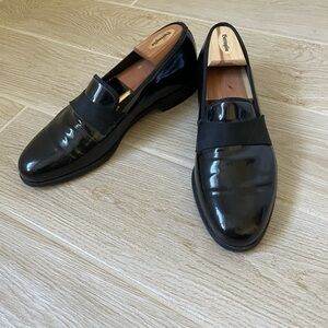 Salvatore Ferragamo Glossy Black Loafers